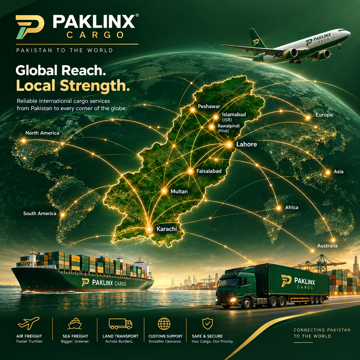 Connecting Pakistan Logistics Network Map